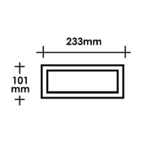 Plafoniera Esterno Contemporanea Peyton Pc Bianco 1 Luce E27 Ip54 RL115PLBI