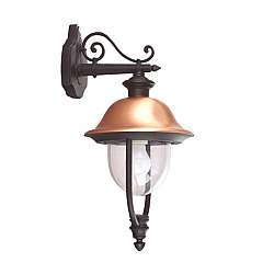Applique Esterno Tatum Alluminio Nero Rame Giu' 1 Luce E27 Ip44 Applique Esterno Tatum Alluminio Nero Rame Giu' 1 Luce E27 Ip44