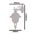 Applique Esterno Tatum Alluminio Nero Rame Giu' 1 Luce E27 Ip44 RL119APNR