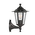 Applique Esterno Riley Alluminio Nero Su 1 Luce E27 Ip44 RL117APNE
