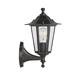 Applique Esterno Riley Alluminio Nero Su 1 Luce E27 Ip44 Applique Esterno Riley Alluminio Nero Su 1 Luce E27 Ip44