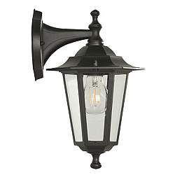 Applique Esterno Riley Alluminio Nero Giu' 1 Luce E27 Ip44 Applique Esterno Riley Alluminio Nero Giu' 1 Luce E27 Ip44