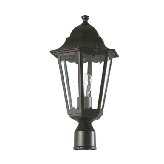 Testa Palo Esterno Sawyer Alluminio Nero 1 Luce E27 Ip44 RL118TPNE