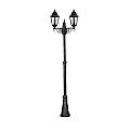 Palo Esterno Sawyer Alluminio Nero 2 Luci E27 Ip44 RL118LP2NE