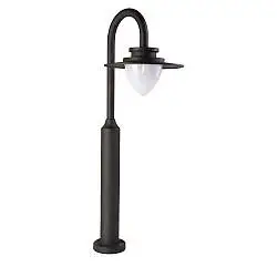 Lampione Vintage - Decò Texas Alluminio Grigio Policarbonato Led 9W 3000K