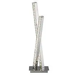 Lampada Da Scrivania Contemporanea Trifoglio Acciaio Cromo Led 13W 4000K