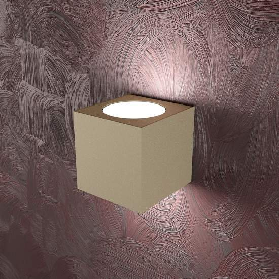Applique Moderna Area Metallo Sabbia 2 Luci Gx53 1127_AG-SA