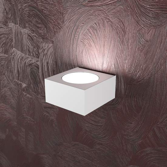 Applique Moderna Area Metallo Bianco 1 Luce Gx53 1127_AP-BI