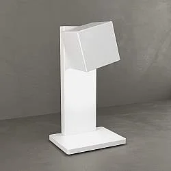 Lampada Scrivania Moderna Area Metallo Bianco 1 Luce Gx53