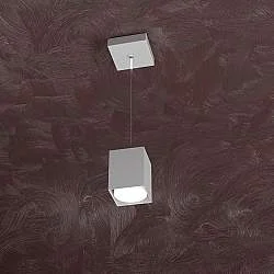 Sospensione Moderna Area Metallo Grigio 1 Luce Gx53 10Cm