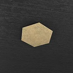 Componente Decorativo Industrial-Minimal Hexagon Metallo Foglia Oro