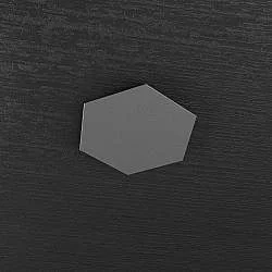Componente Decorativo Industrial-Minimal Hexagon Metallo Antracite