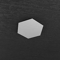 Componente Decorativo Industrial-Minimal Hexagon Metallo Grigio