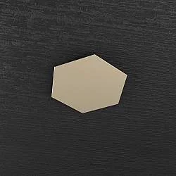 Componente Decorativo Industrial-Minimal Hexagon Metallo Sabbia