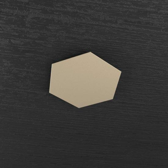 Plafoniera Industrial-Minimal Decorativa Hexagon Metallo Sabbia 1142_1D-SA