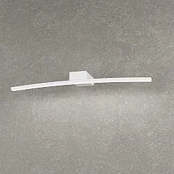 Applique Moderna Curved Metallo Bianco Diffusore Bianco Led 6W Naturale 50Cm