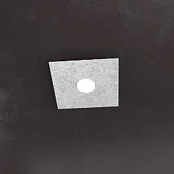 Applique Moderna Eccentric Metallo Foglia Argento 1 Luce Gx53