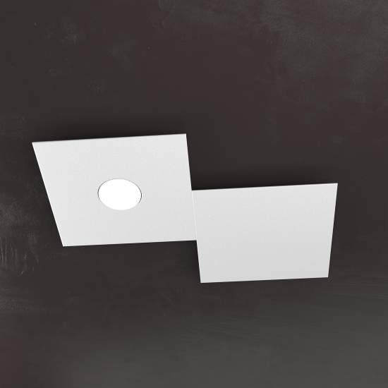 Applique Moderna 2 Moduli Eccentric Metallo Grigio 1 Luce Gx53 1156_1L1D-GR