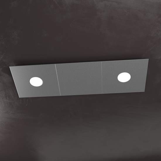 Applique Moderna 3 Moduli Eccentric Metallo Antracite 2 Luci Gx53 1156_2L1D-GA