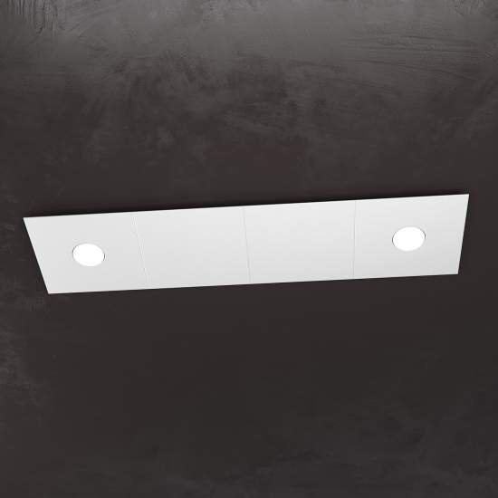 Applique Moderna 4 Moduli Eccentric Metallo Grigio 2 Luci Gx53 1156_2L2D-GR