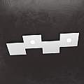 Applique Moderna 4 Moduli Eccentric Metallo Grigio 2 Luci Gx53 1156_2L2D-GR