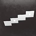 Applique Moderna 4 Moduli Eccentric Metallo Grigio 2 Luci Gx53 1156_2L2D-GR