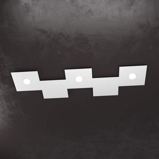 Applique Moderna 5 Moduli Eccentric Metallo Grigio 3 Luci Gx53 1156_3L2D-GR