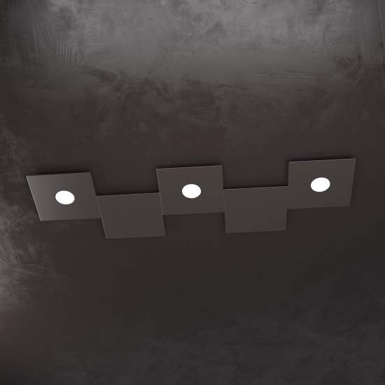 Applique Moderna 5 Moduli Eccentric Metallo Marrone 3 Luci Gx53 1156_3L2D-MA