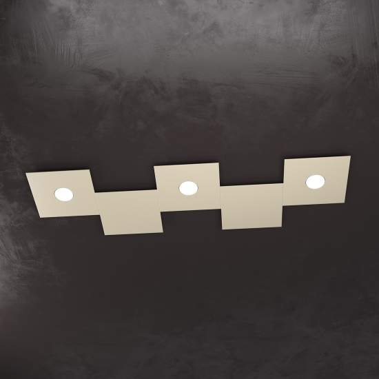 Applique Moderna 5 Moduli Eccentric Metallo Sabbia 3 Luci Gx53 1156_3L2D-SA