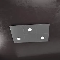 Applique Moderna 6 Moduli Eccentric Metallo Antracite 3 Luci Gx53