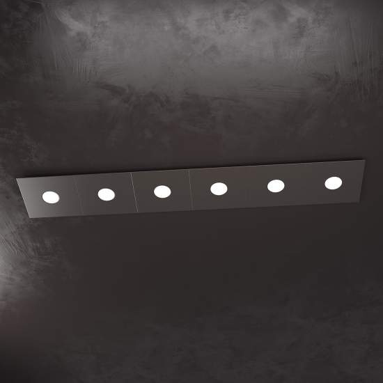 Applique Moderna Eccentric Metallo Marrone 6 Luci Gx53 1156_6L-MA