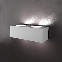 Applique Moderna Eccentric Metallo Grigio 4 Luci Gx53 Biemissione