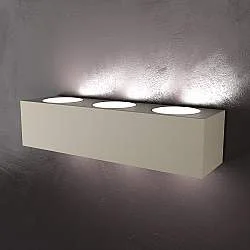 Applique Moderna Eccentric Metallo Sabbia 6 Luci Gx53 Biemissione