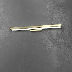 Applique Moderna Four Squares Alluminio Oro Led 40W