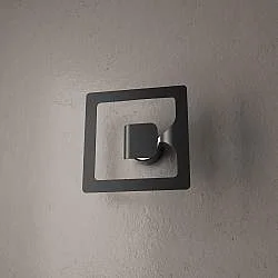 Applique Moderna Gasoline Metallo Nero 1 Luce Gx53