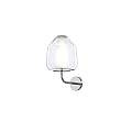 Applique Contemporanea Double Skin Beta Metallo Cromo Vetro Trasp. 1 Luce E27 1176CR_A-BETA-TR
