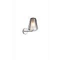 Applique Contemporanea Double Skin Gamma Metallo Cromo Vetro Fumè 1 Luce E27 1176CR_A-GAMMA-FU