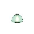 Plafoniera Contemporanea Double Skin Alpha Metallo Verde Vetro Cromo 1 Luce E27 1176CR_PL1-ALPHA-VE