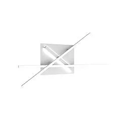 Applique Moderna Dna Alluminio Bianco Led 50W