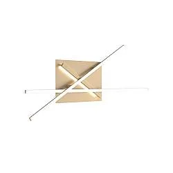 Applique Moderna Dna Alluminio Oro Led 50W