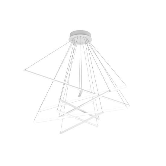 Sospensione Moderna Dna Alluminio Bianco Led 50W 1182_S80-BI