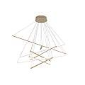 Sospensione Moderna Dna Alluminio Oro Led 50W 1182_S80-GO