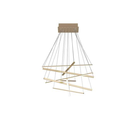 Sospensione Moderna Dna Alluminio Oro Led 50W 1182_S80-GO