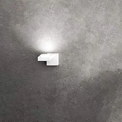 Applique Moderna Up Metallo Bianco 1 Luce Gx53