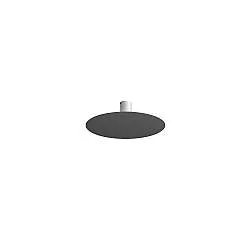 Plafoniera Moderna Disk Metallo Antracite 5 Luci Gx53