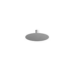 Plafoniera Moderna Disk Metallo Grigio 5 Luci Gx53
