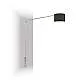 Piantana Contemporanea Corner Metallo Cromo Tessuto Nero 1 Luce E27