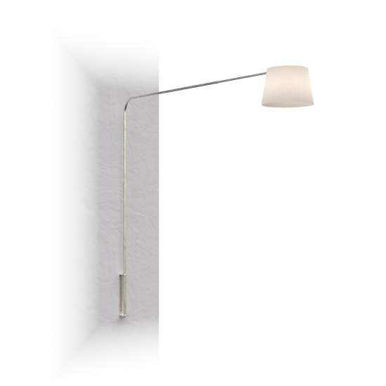 Piantana Contemporanea Corner Metallo Cromo Diffusore Bianco 1 Luce E27 1189_B7-COB