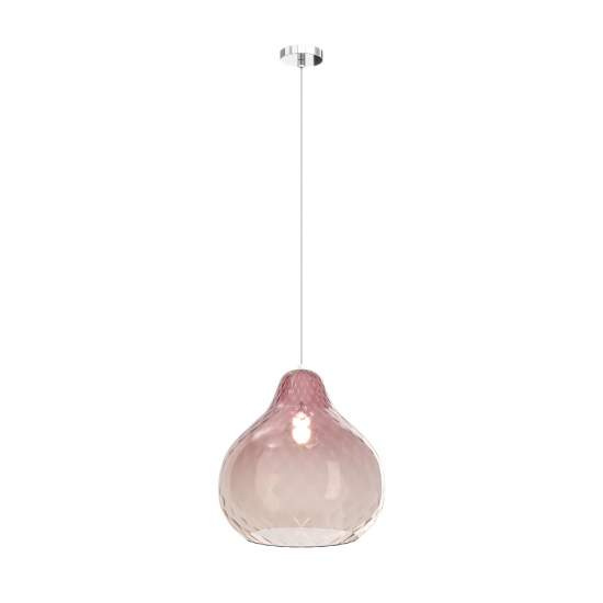 Lampadario Contemporaneo Dress Metallo Cromo Vetro Grande Ruggine 1 Luce E27 1191CR_SG-RU