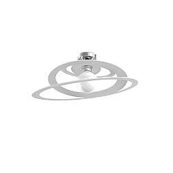 Plafoniera Industrial-Minimal Bungee Metallo Bianco 1 Luce E27 D50Cm